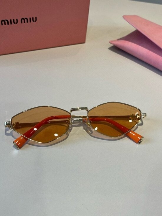 Miu Miu Small Metal-Frame Sunglasses main image 6